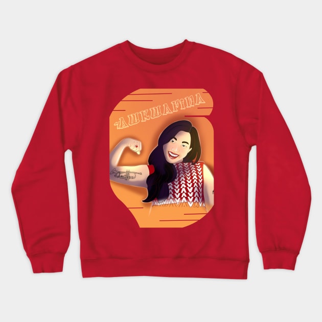 Awkwafina Crewneck Sweatshirt by Mushrooms And Stardust